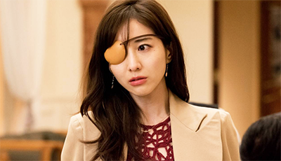 ドラマm 田中みな実 姫野礼香 の眼帯姿が 博多通りもん S O R A N O M A D O